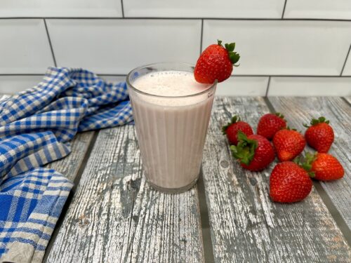 Schneller Erdbeer Smoothie