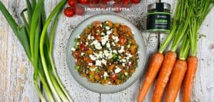 Schneller Linsensalat mit Feta