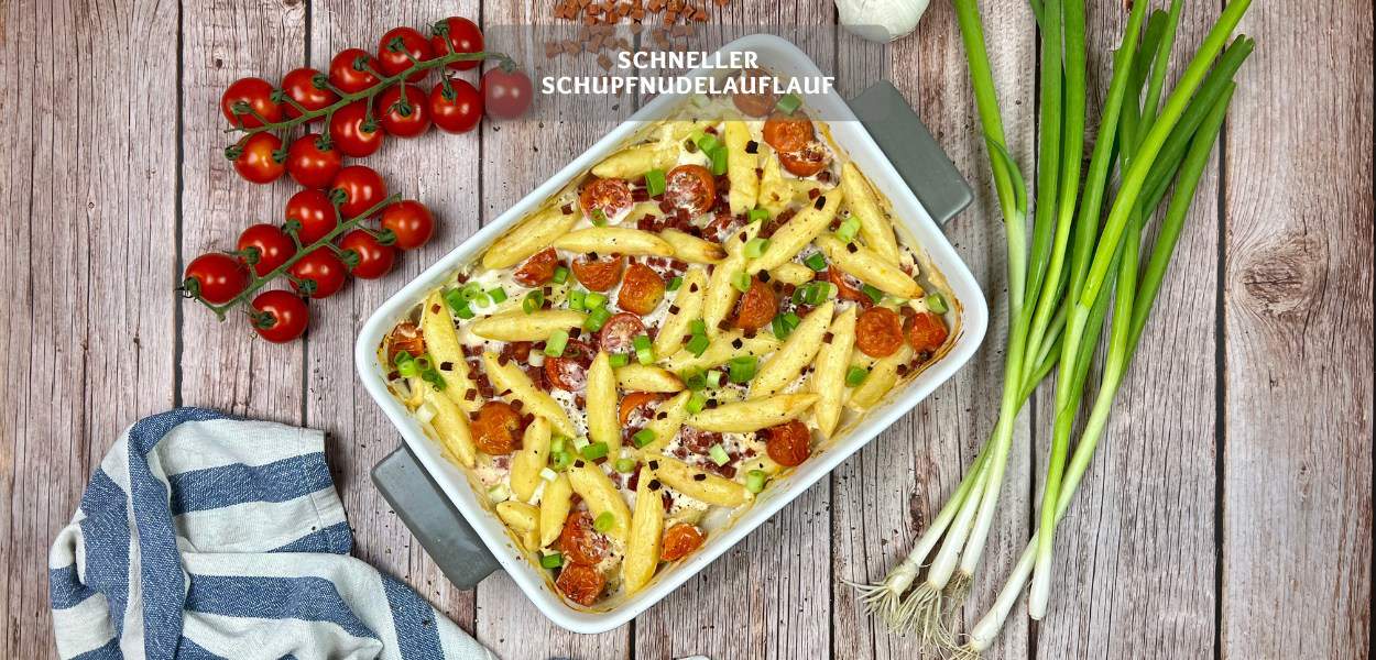 Schneller Schupfnudelauflauf