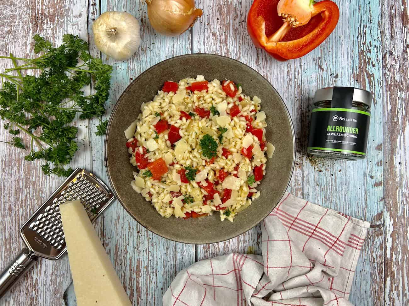 Schnelles Paprika-Risotto