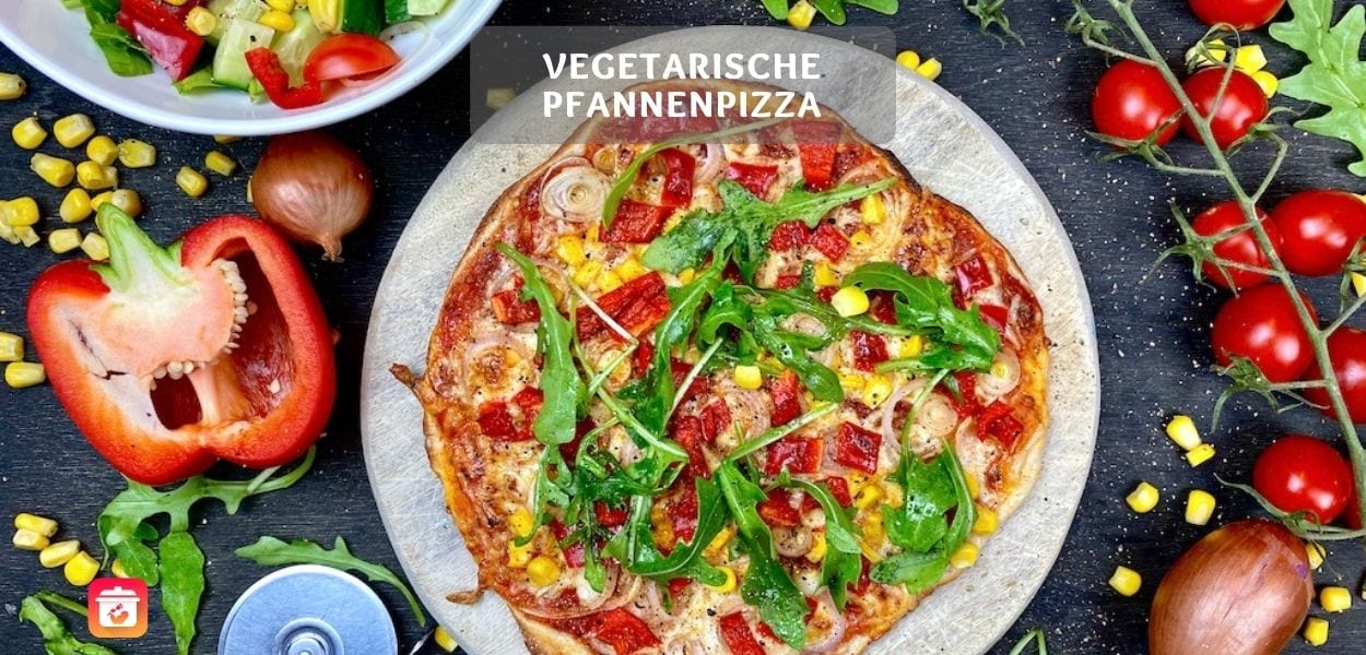 Schnelles Pizza Rezept Vegetarische Pfannenpizza – Schnelles Pizza Rezept ohne Hefe