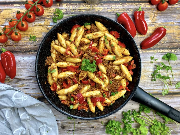 Schupfnudeln mit Hack und Paprika Schupfnudeln mit Hack und Paprika