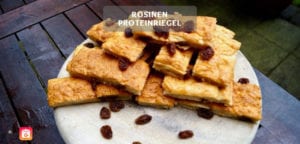 Selbstgemachte Proteinriegel - Rosinen Proteinriegel Rezept