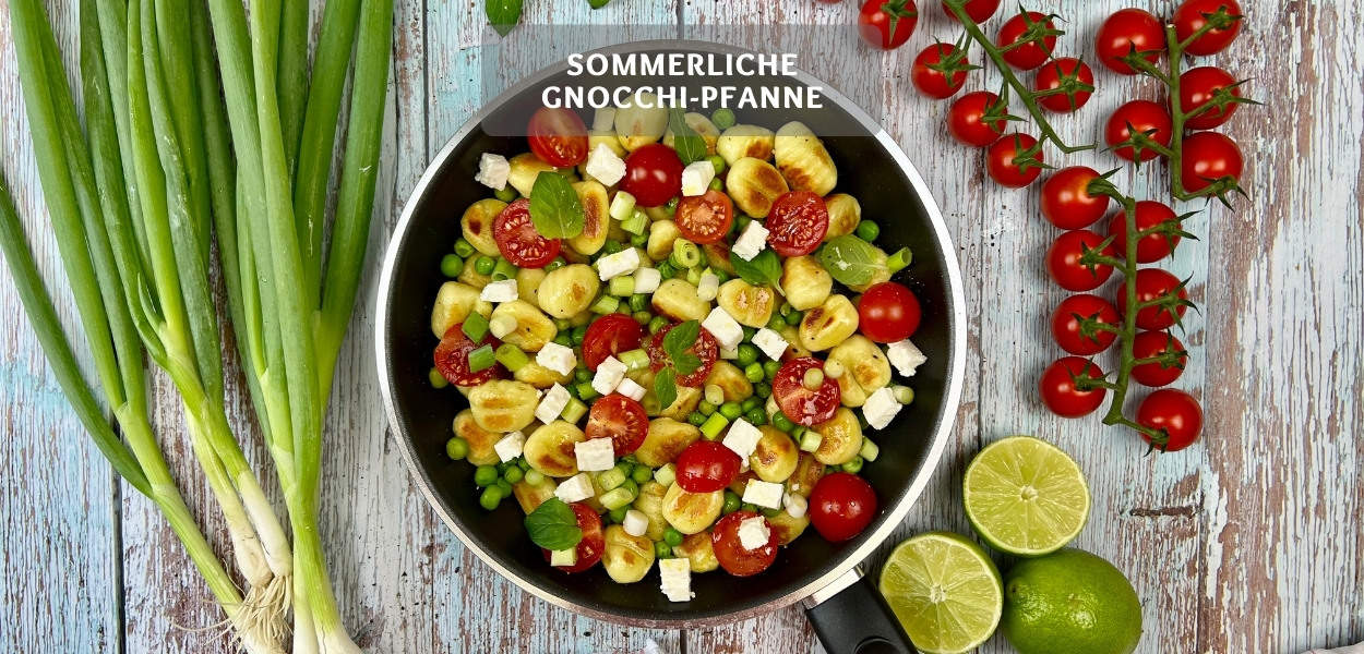 Sommerliche Gnocchi-Pfanne – Einfaches Rezept mit Gnocchi