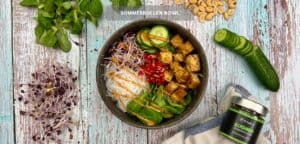 Sommerrollen Bowl mit Gurke