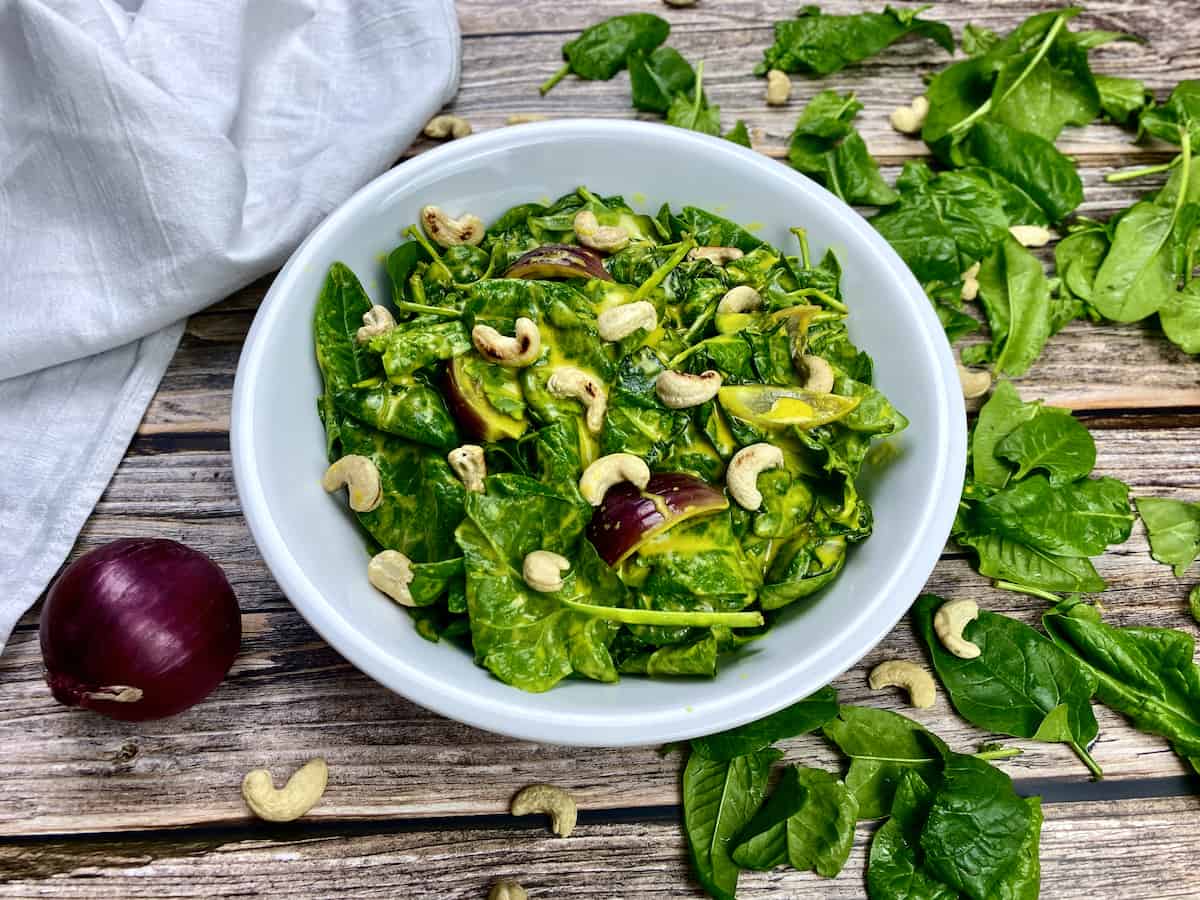 Spinat mit Curry sosse Spinat mit Curry soße