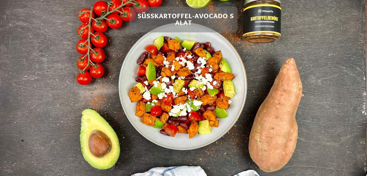 Süßkartoffel-Avocado Salat