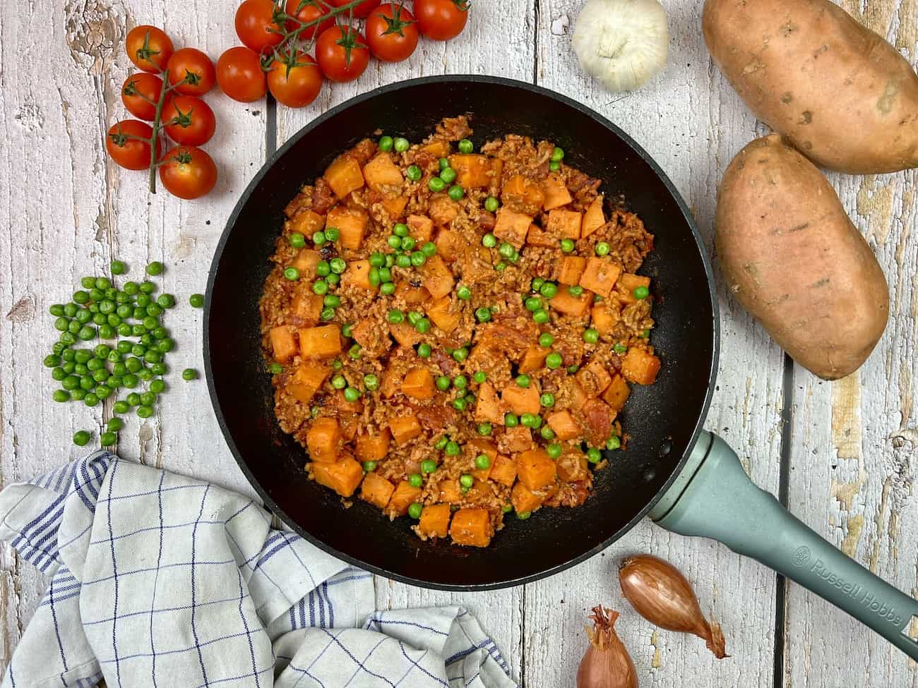 Süßkartoffel-Hackfleisch-Pfanne