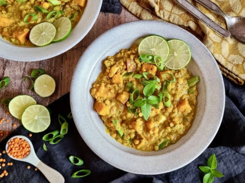 Süßkartoffel-Linsen-Curry