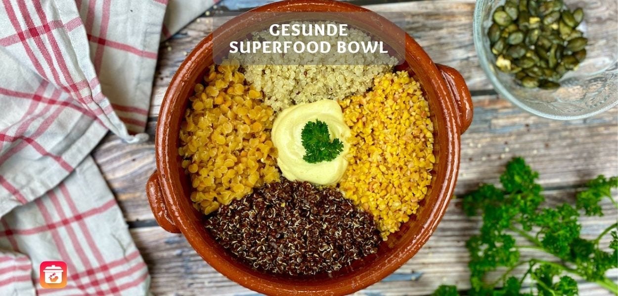 Superfood Quinoa Linsen Rezept 1 Gesunde Superfood Bowl – Buntes Quinoa & Linsen Rezept