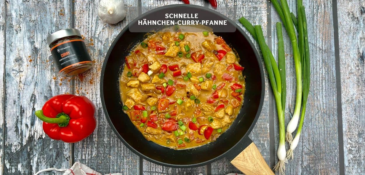 Schnelle Hähnchen-Curry-Pfanne