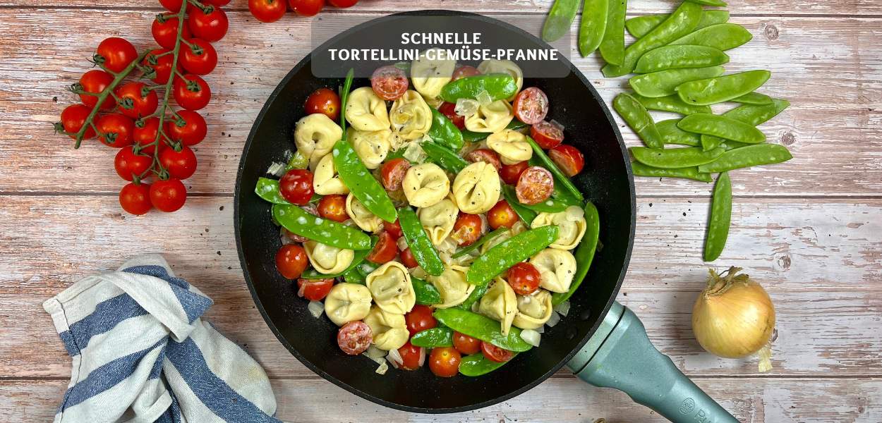 Tortellini Gemuese Pfanne Schnelle Tortellini-Gemüse-Pfanne