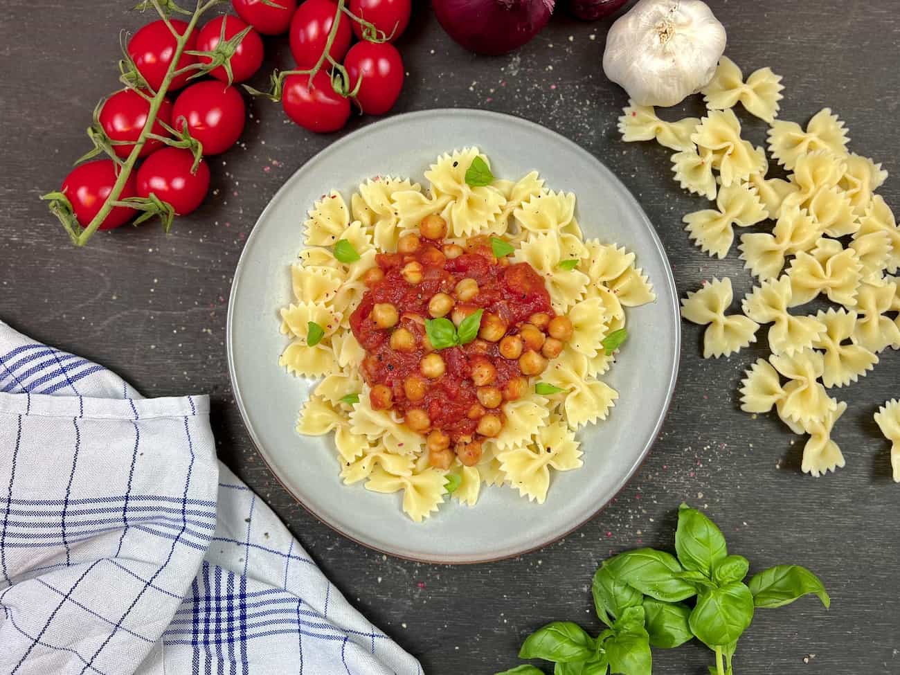 Vegane Kichererbsen Pasta