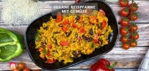 Vegane Reispfanne mit Gemüse – Gesundes Veganes Reisgericht