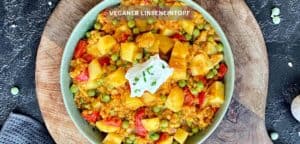 Veganer Linseneintopf mit Gemüse