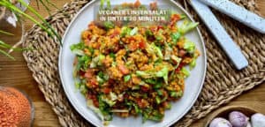Veganer Linsensalat