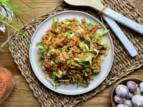 Veganer Linsensalat in unter 20 Minuten