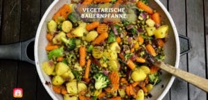 Vegetarische Bauernpfanne - Gesundes Gemüsepfanne Rezept