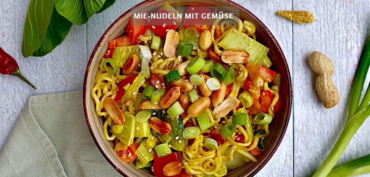 Mie-Nudeln mit Gemüse – vegetarische Asia-Nudeln