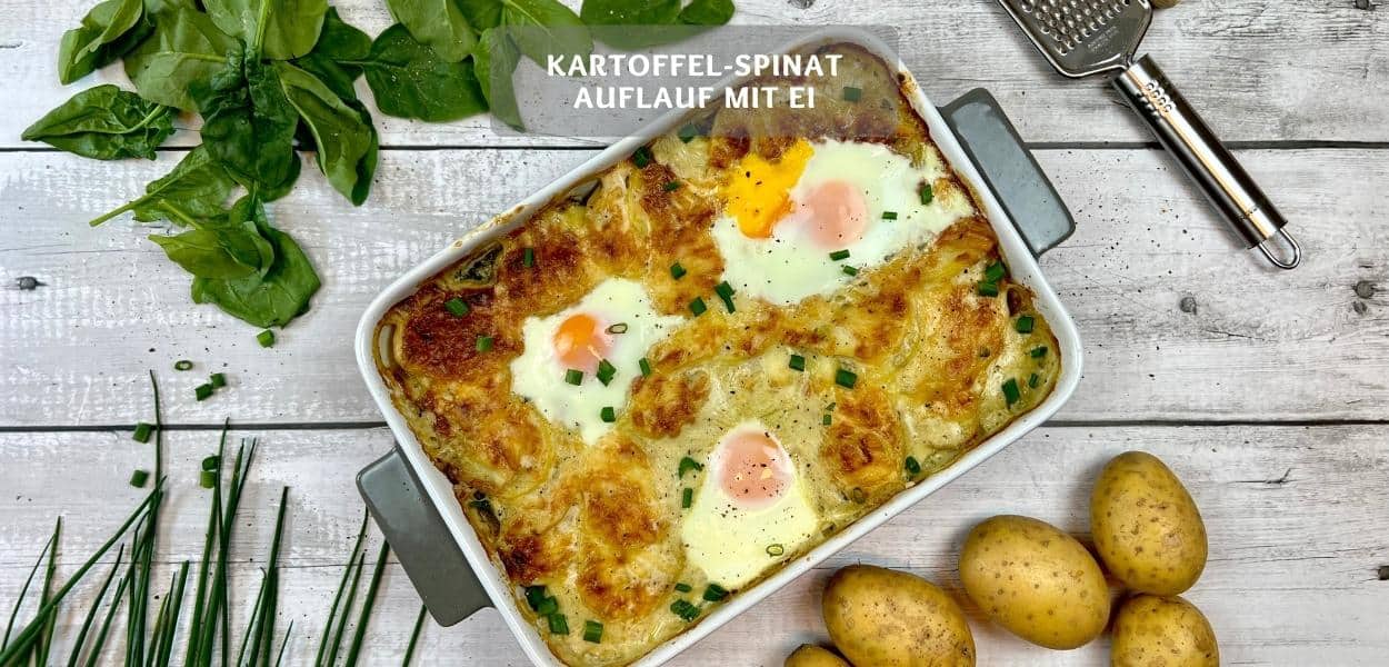Kartoffel-Spinat-Auflauf – Vegetarischer Kartoffelauflauf