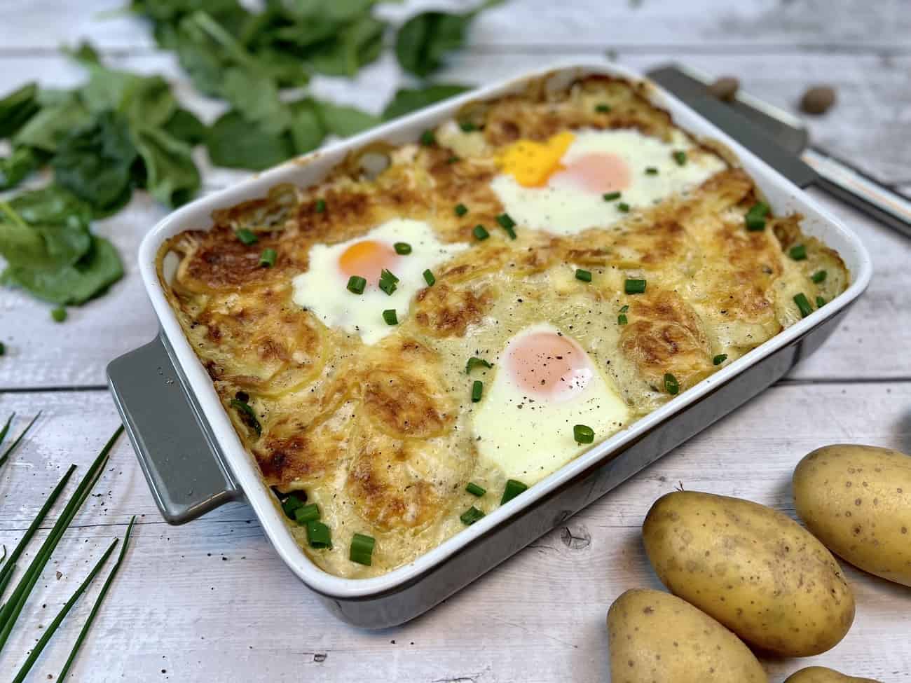 Vegetarischer Kartoffelauflauf