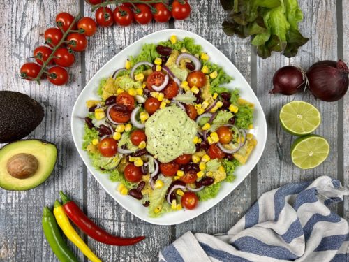 Vegetarischer Taco Salat