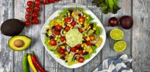 Vegetarisches Nacho salat Rezept