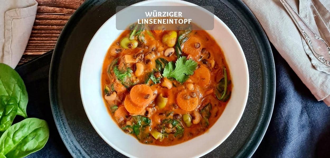 Würziger Linseneintopf – Einfacher One-Pot Eintopf