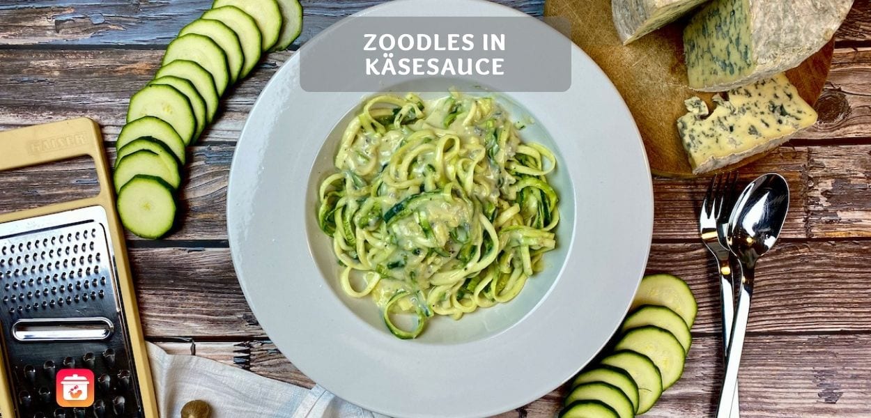 Zoodles in Käsesauce – Kalorienarmes Fourme d’Ambert Rezept