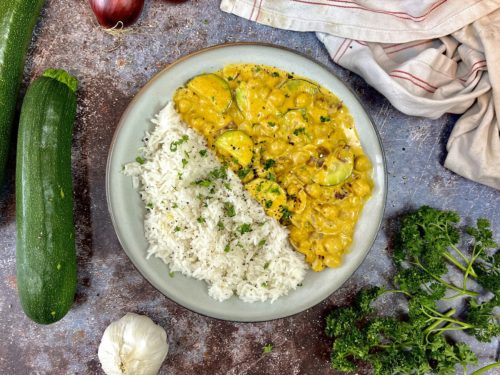 Zucchini-Kichererbsen-Curry