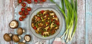 einfaches Linsen-Pilz-Ragout Rezept